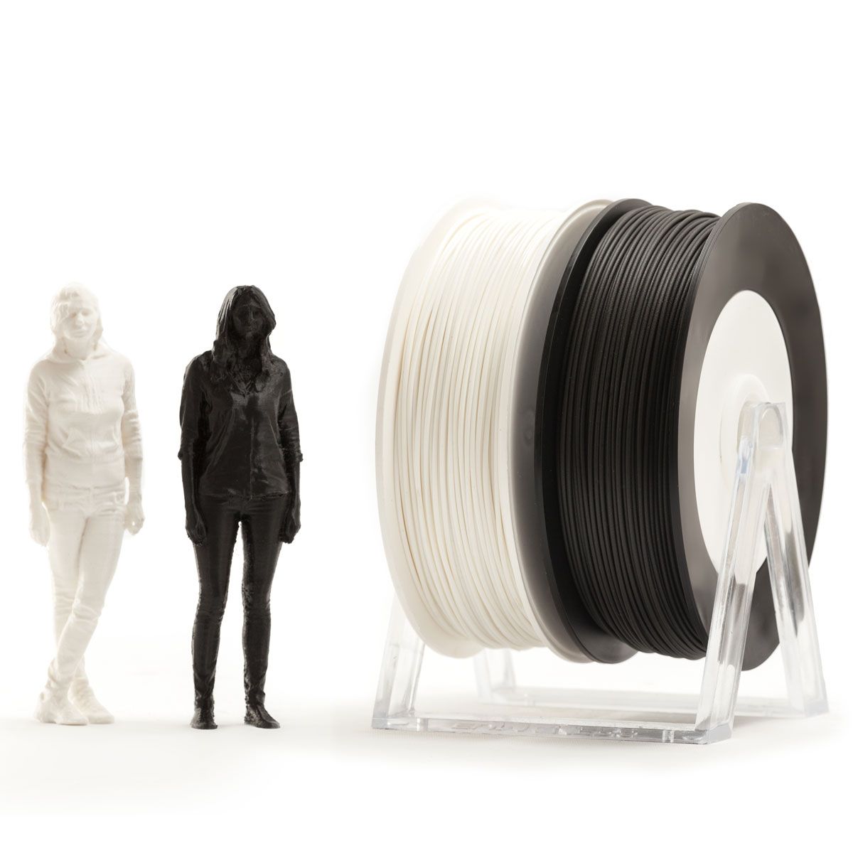 Pair of PLA spools: Black and White