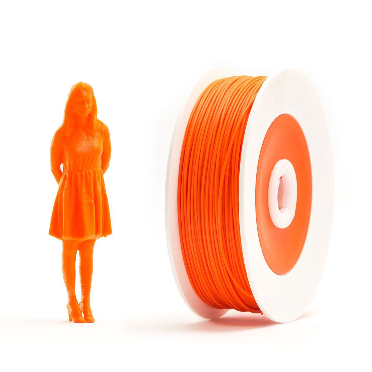 Pair of PLA spools: Orange and Grey