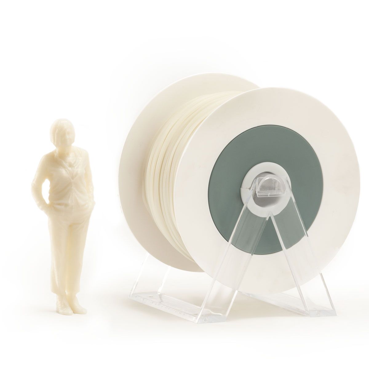 PLA Filament | Color: Photoluminescent Ivory White / Green Extra Power