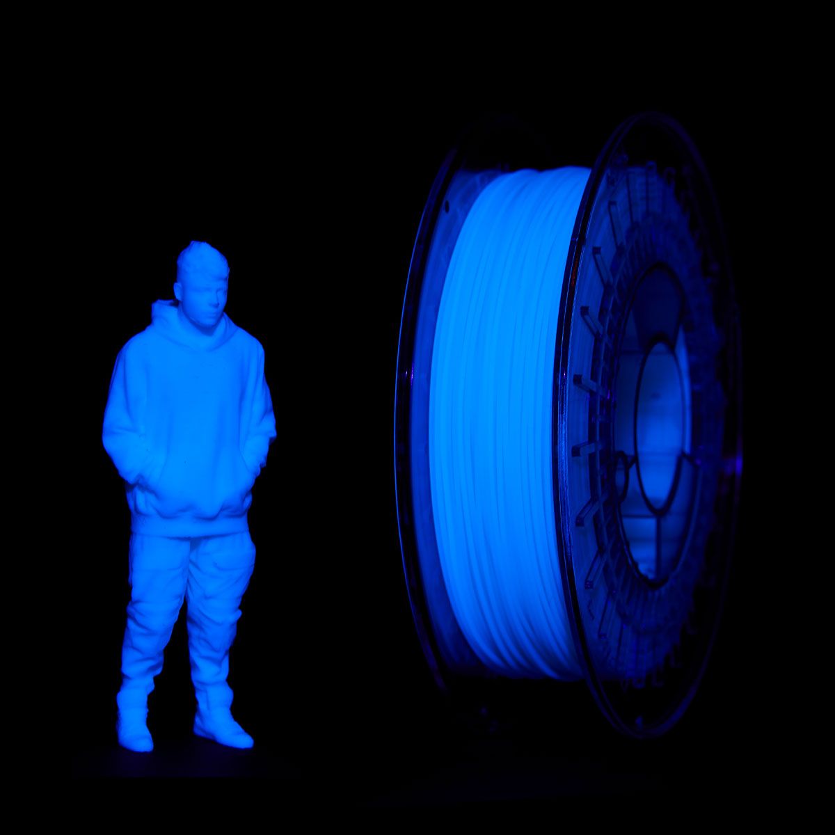 PLA UV Reactive Filament | Color: White