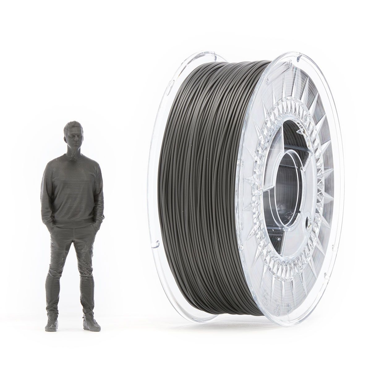 PLA Filament | Color: Matte Dark Grey