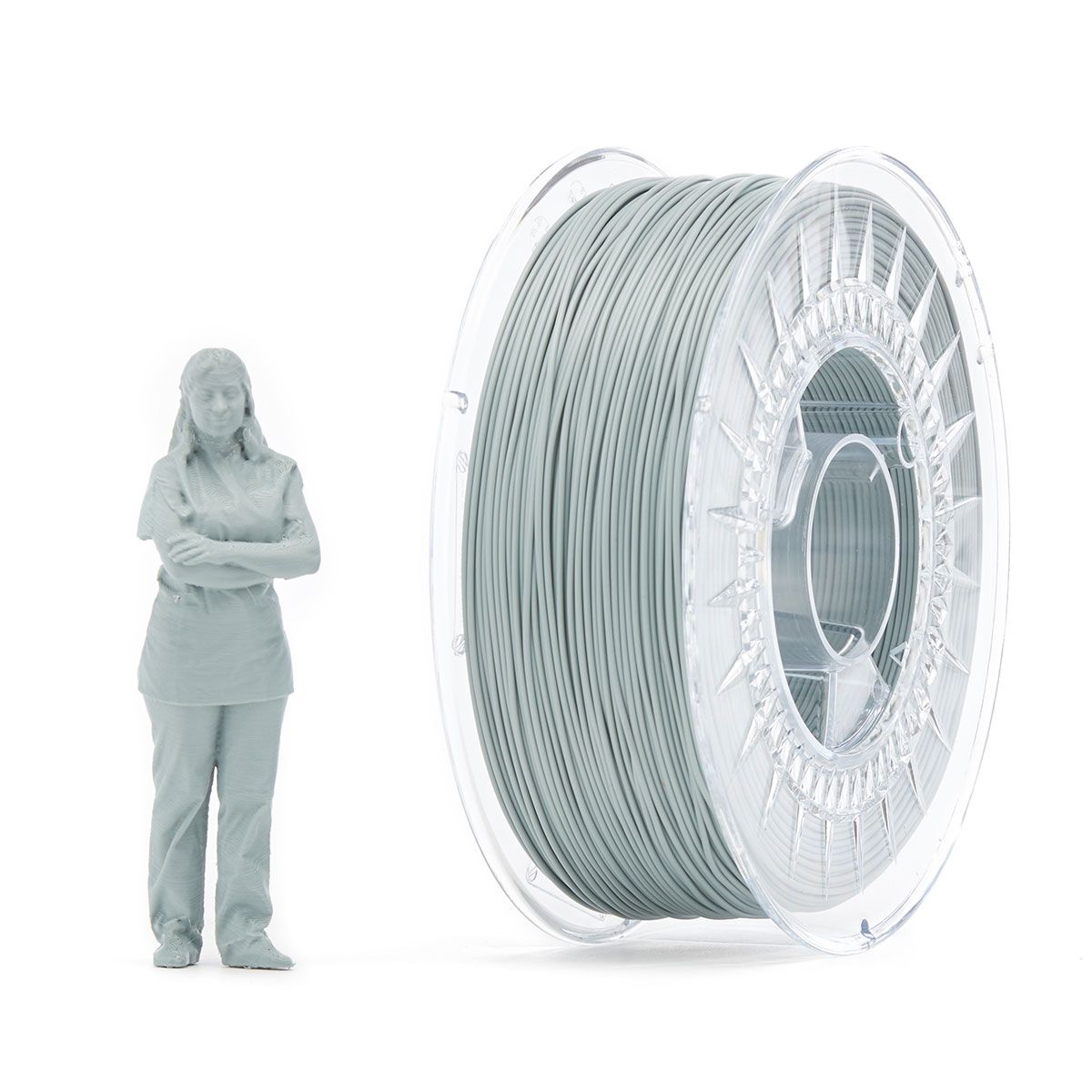 PLA Filament | Color: Matte Tin Grey