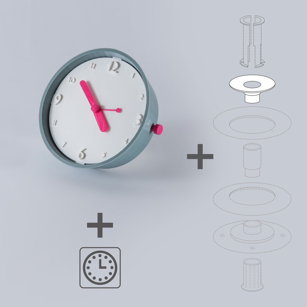 Time Goes Around [Table Clock]